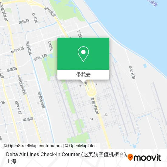 Delta Air Lines Check-In Counter (达美航空值机柜台)地图