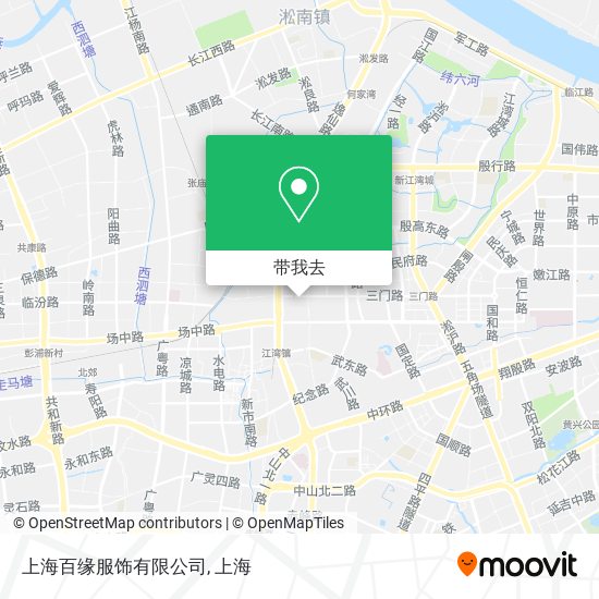 上海百缘服饰有限公司地图