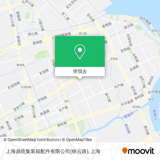 上海鼎统集装箱配件有限公司(铁云路)地图