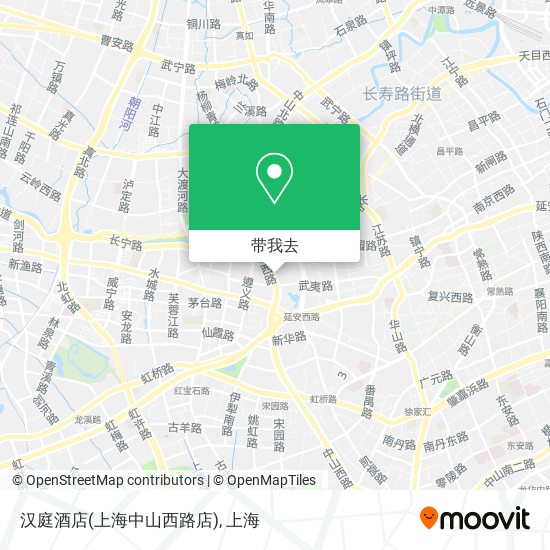 汉庭酒店(上海中山西路店)地图