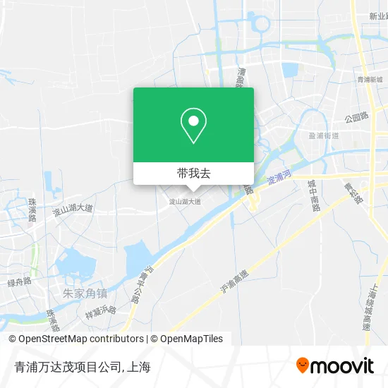 青浦万达茂项目公司地图