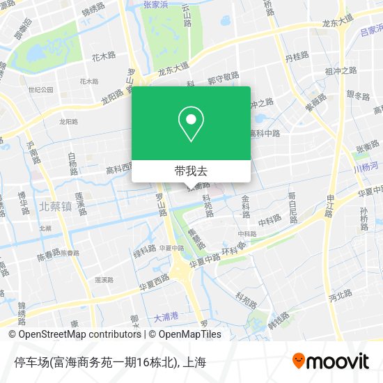 停车场(富海商务苑一期16栋北)地图