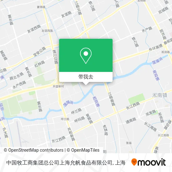 中国牧工商集团总公司上海允帆食品有限公司地图