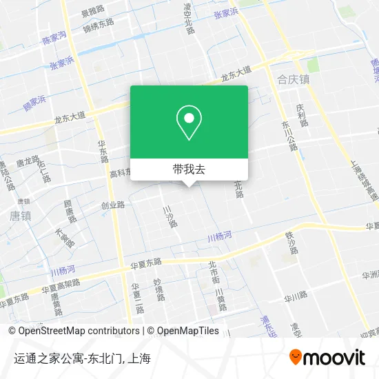 运通之家公寓-东北门地图