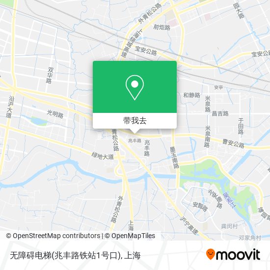 无障碍电梯(兆丰路铁站1号口)地图
