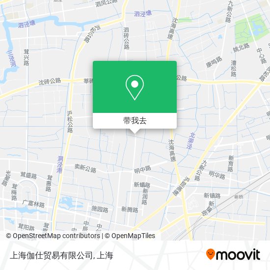 上海伽仕贸易有限公司地图