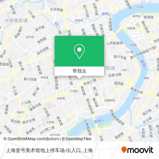 上海壹号美术馆地上停车场-出入口地图