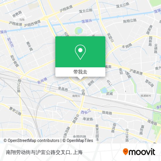 南翔劳动街与沪宜公路交叉口地图