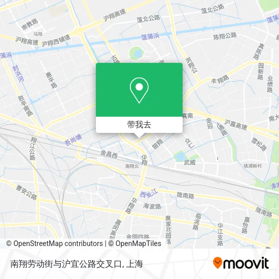 南翔劳动街与沪宜公路交叉口地图