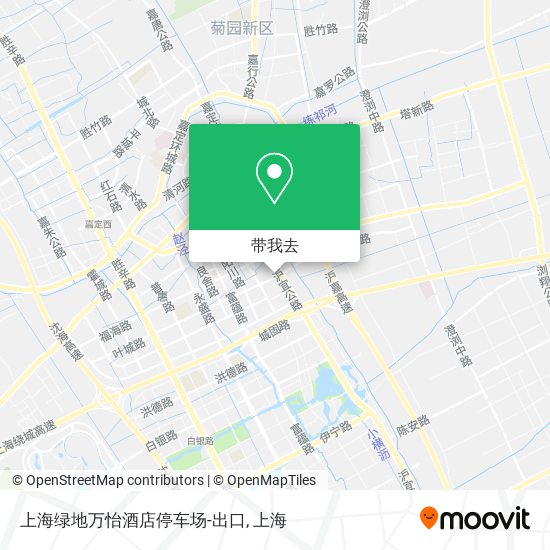 上海绿地万怡酒店停车场-出口地图