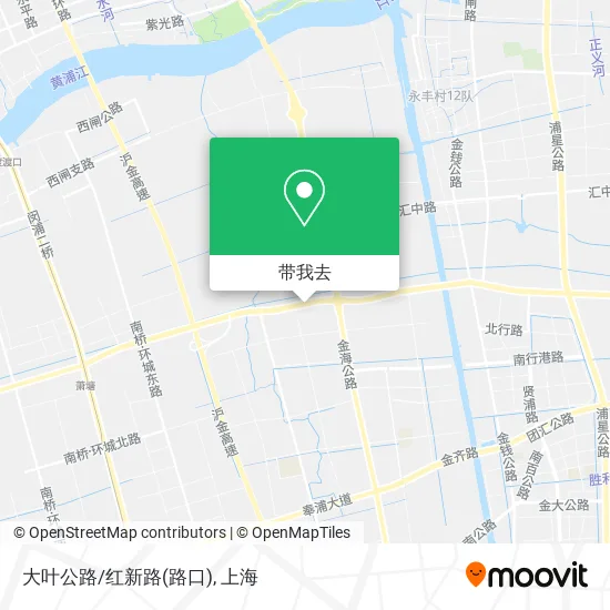大叶公路/红新路(路口)地图