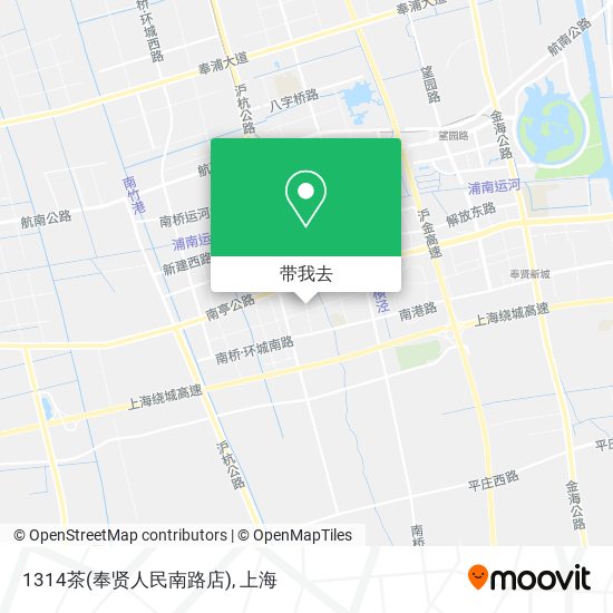 1314茶(奉贤人民南路店)地图