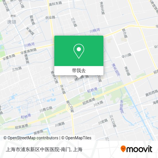上海市浦东新区中医医院-南门地图