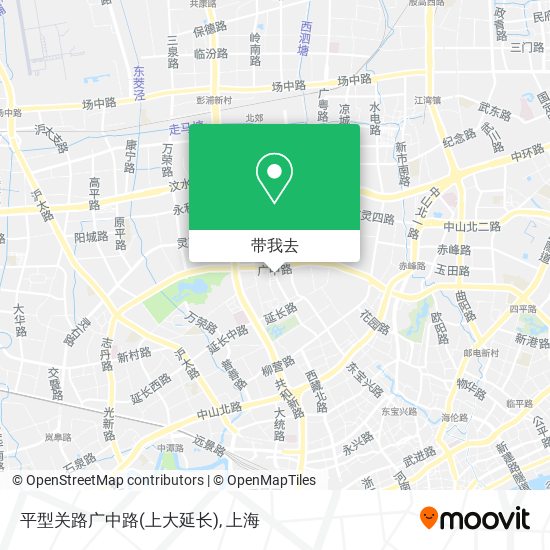 平型关路广中路(上大延长)地图