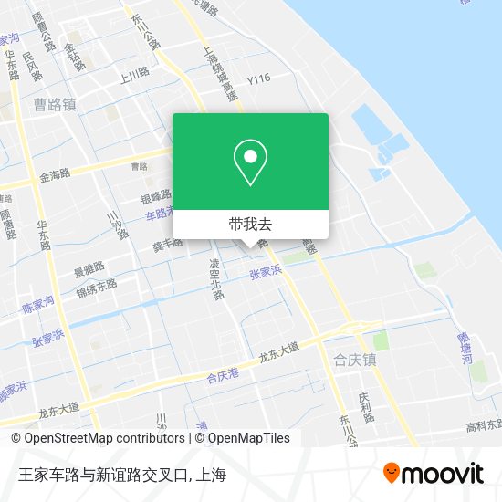 王家车路与新谊路交叉口地图