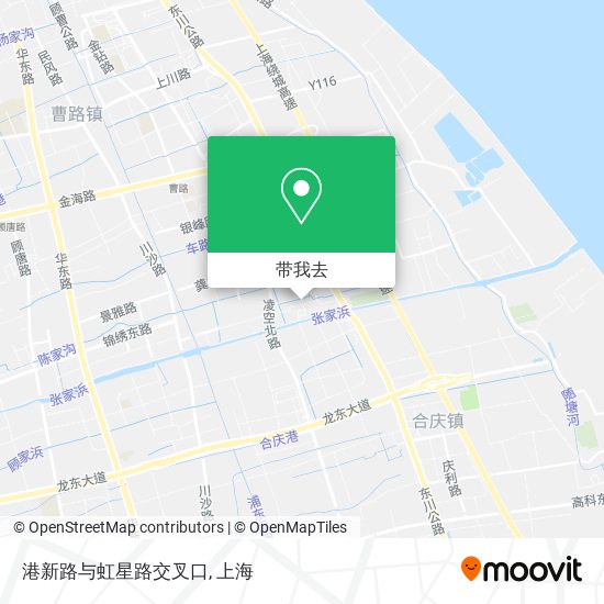 港新路与虹星路交叉口地图