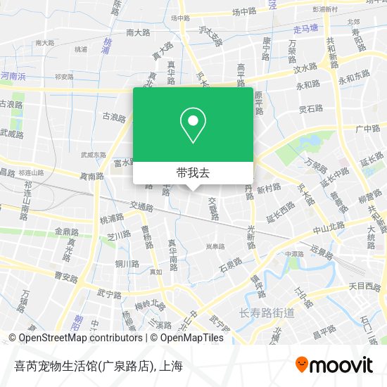 喜芮宠物生活馆(广泉路店)地图