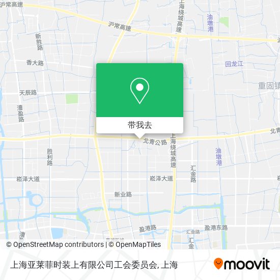 上海亚莱菲时装上有限公司工会委员会地图