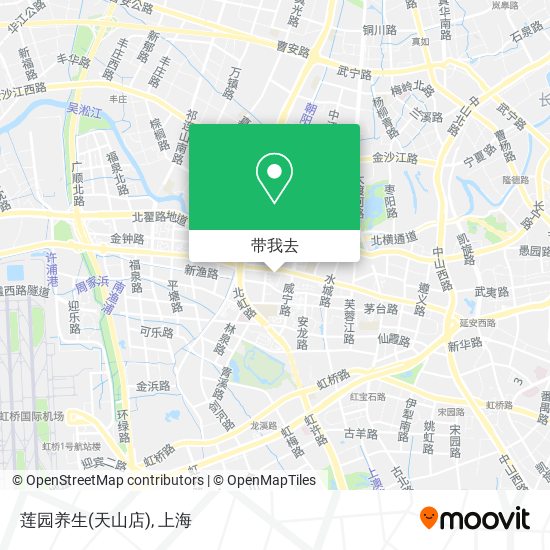 莲园养生(天山店)地图