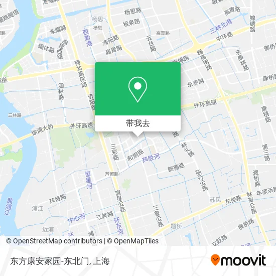 东方康安家园-东北门地图