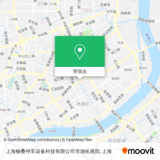 上海畅叠停车设备科技有限公司市场拓展部地图