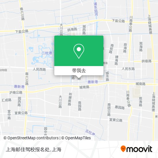 上海邮佳驾校报名处地图