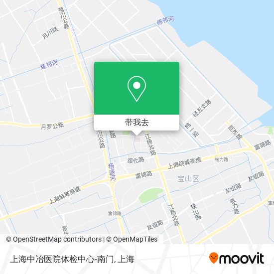 上海中冶医院体检中心-南门地图