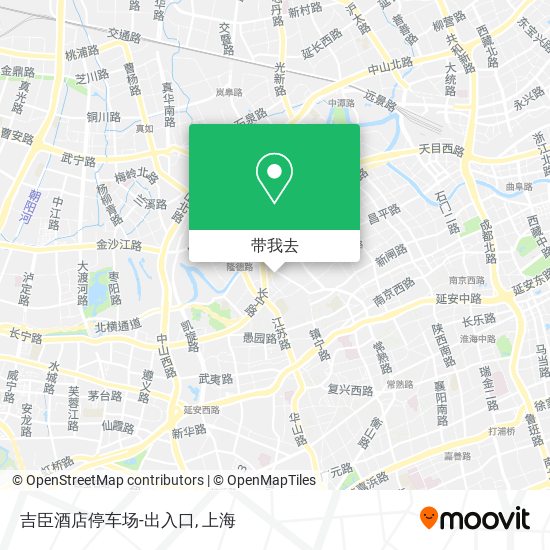 吉臣酒店停车场-出入口地图