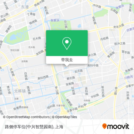 路侧停车位(中兴智慧园南)地图