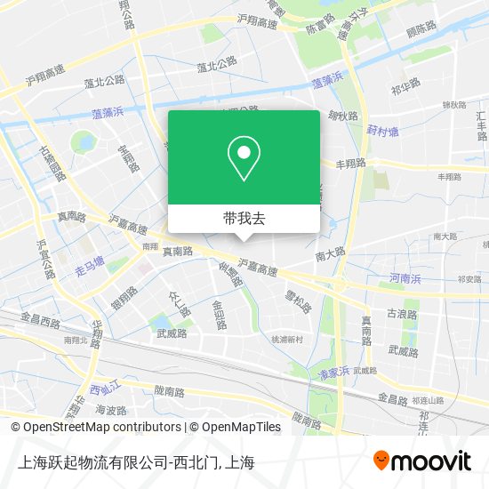 上海跃起物流有限公司-西北门地图