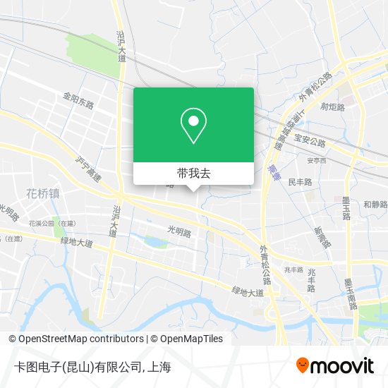 卡图电子(昆山)有限公司地图