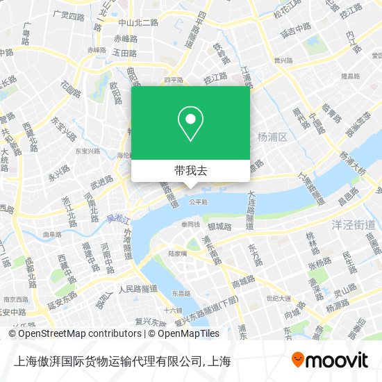 上海傲湃国际货物运输代理有限公司地图