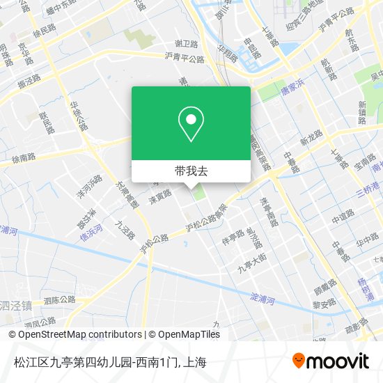 松江区九亭第四幼儿园-西南1门地图