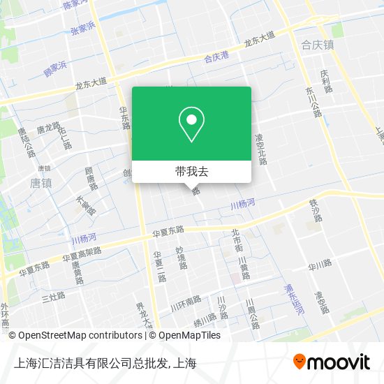 上海汇洁洁具有限公司总批发地图