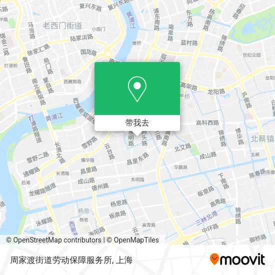 周家渡街道劳动保障服务所地图