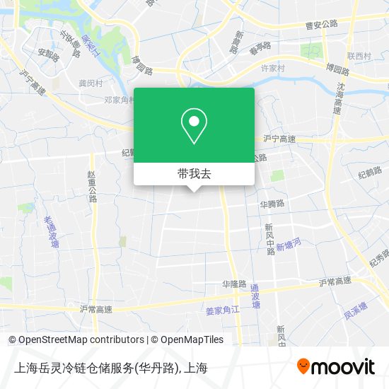 上海岳灵冷链仓储服务(华丹路)地图