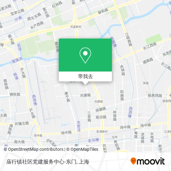 庙行镇社区党建服务中心-东门地图
