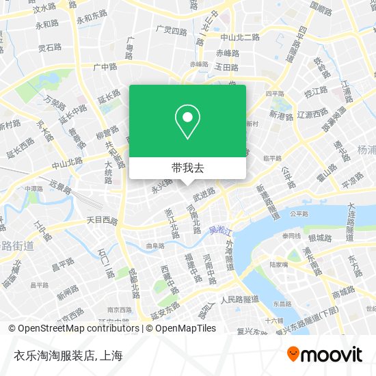 衣乐淘淘服装店地图