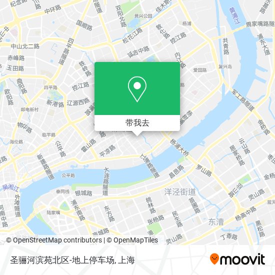 圣骊河滨苑北区-地上停车场地图