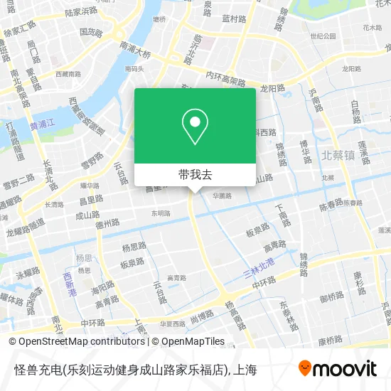 怪兽充电(乐刻运动健身成山路家乐福店)地图