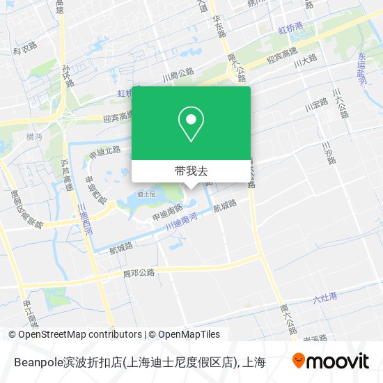 Beanpole滨波折扣店(上海迪士尼度假区店)地图