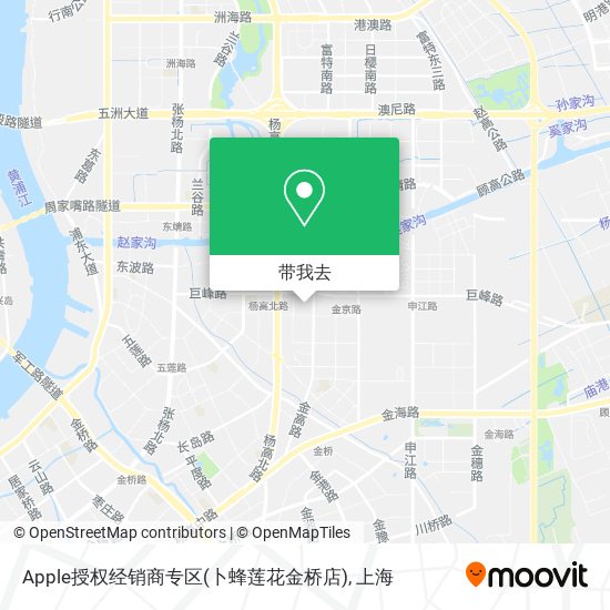 Apple授权经销商专区(卜蜂莲花金桥店)地图