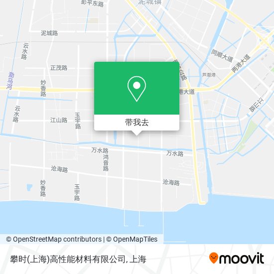 攀时(上海)高性能材料有限公司地图