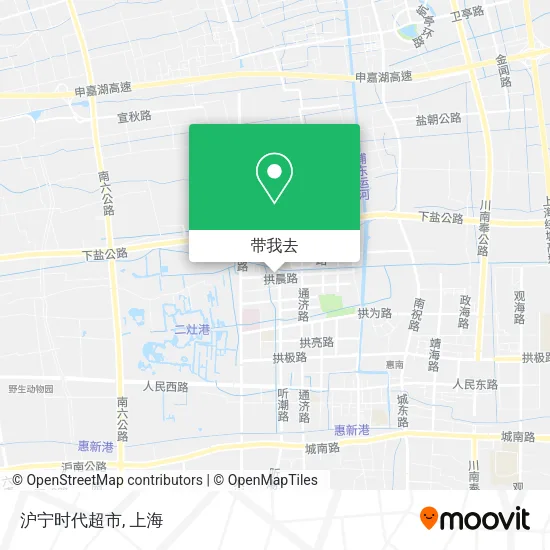 沪宁时代超市地图