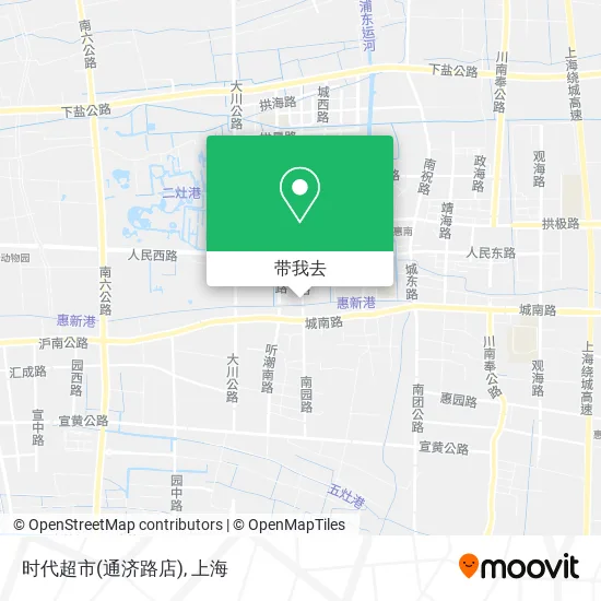 时代超市(通济路店)地图