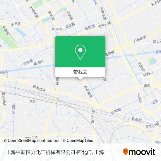 上海申新恒力化工机械有限公司-西北门地图