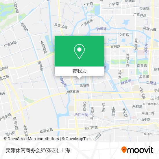 奕雅休闲商务会所(茶艺)地图