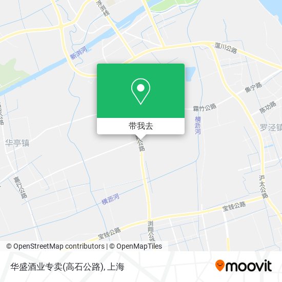 华盛酒业专卖(高石公路)地图