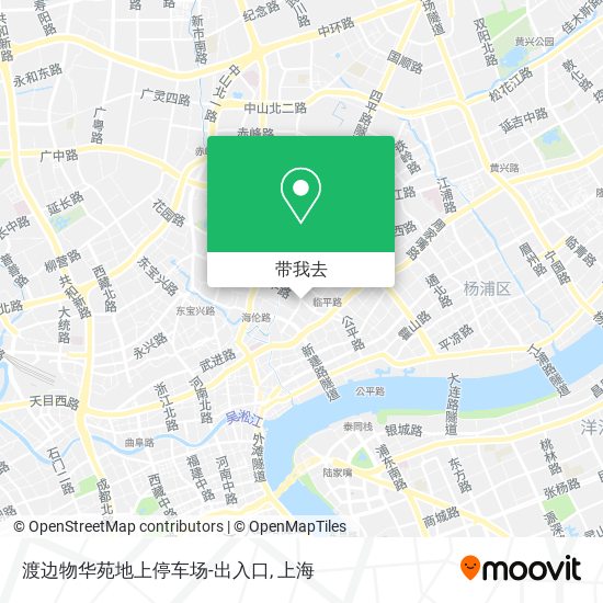渡边物华苑地上停车场-出入口地图