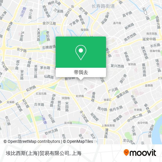 埃比西斯(上海)贸易有限公司地图